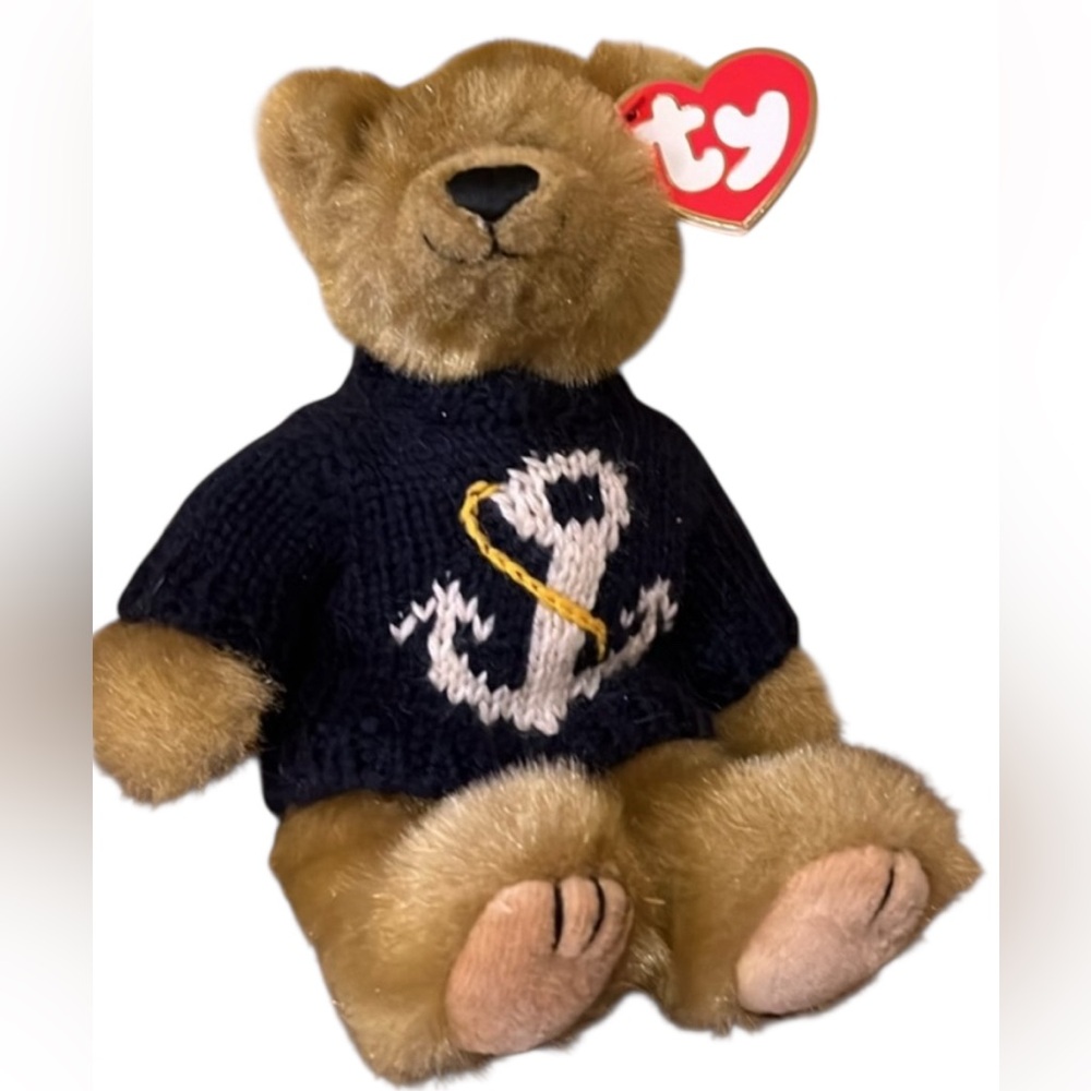 Vintage 1993 TY ‘SALTY’ Beanie Bear Attic Treasures Collection Collectible